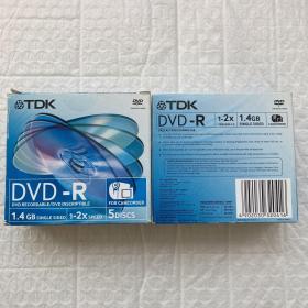 TDK DVD-R 1.4GB 空白光盘：二盒 10片合售（未拆无退换）