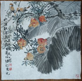 王天一花鸟画，