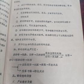 营养调料酵母精简介，目录页码没有了