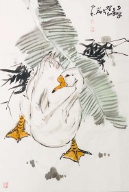 x.10，辽宁美协会员周小雨老师花鸟画《平安图》，保真，假一罚十。