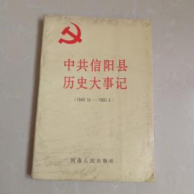 中共信阳县历史大事记:1949.10-1993.6