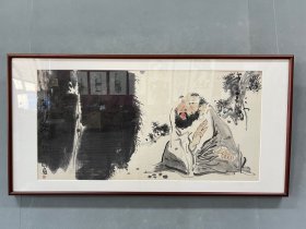 蒋意 中美协会员 写意作品，尺寸：100*50cm！