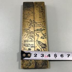 纯铜镇尺
11.2×4厘米左右