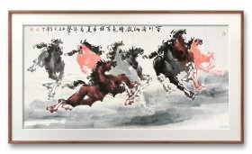 李泽云 著名画马画家 精品保真出售