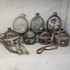 1950式铝水壶抗美援朝老物件志愿军水壶展品上甘岭长津湖