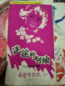 武汉话剧院—迷途的姑娘，江夏剧院票