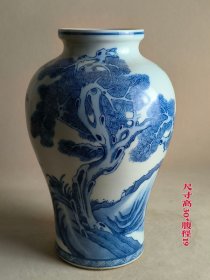 清康熙青花瓶，全品，保存完整