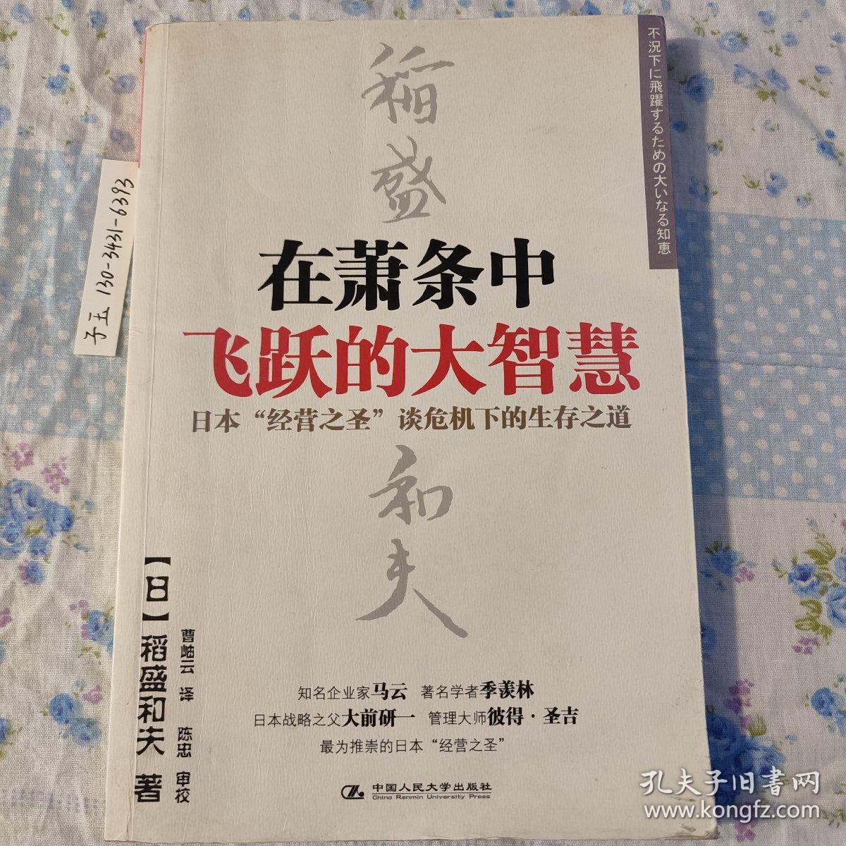 在萧条中飞跃的大智慧  大萧条 大智慧 [日]稻盛和夫 ；曹岫云  ISBN9787300107011