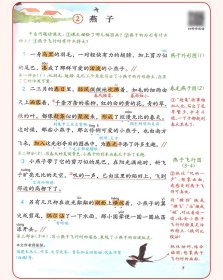 优翼 甘橙语文笔记 三年级 下册 人教版