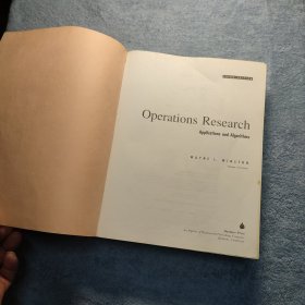 Operations Research: Applications and Algorithms（运筹学：应用程序和算法) 精装 英文原版