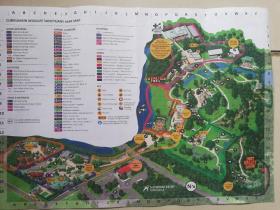 CURRUMBIN WILDLIFE SANCTUARY PARK MAP澳大利亚可伦宾野生动物保护园导游图 2023年 4开独版 英文版 动物表演节目表