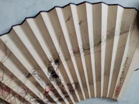 阎道生(1884—1962),字子阳(昜)。河北霸州市扬芬港村(原属河北静海县)人,直隶提学使司画师。12岁在天津杨柳青卖画,19岁就读于湖北武备学堂,肄业后长期寓津作画,并拜李存义为师习武。1916年执教于天津中华武士会。1921年参办天津书画慈善会,致力于慈善事业。曾创立阅庐教育基金,在家乡捐资办校。“七·七事变”后归隐田园,生前出版《新修身》、《书法指南》、《阎子阳画册》。先生扇面存世很少。