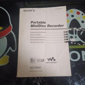 SONY Portable MiniDisc Recorder 索尼便携式小碟录音机