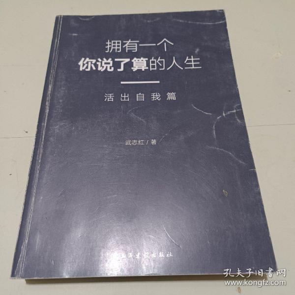 武志红：拥有一个你说了算的人生·活出自我篇