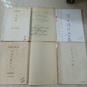 湛江粤剧团明名旦林婷专用演出本（白蛇传，宝马神弓，刘金定斩四门，皇帝与村姑，倩女情结再生缘，柳毅传书，汉武帝梦会卫夫人，碧雪写春秋，三拜堂，不知书名2本）11本合售