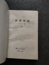 剑湖风流<上下册>老版武侠小说