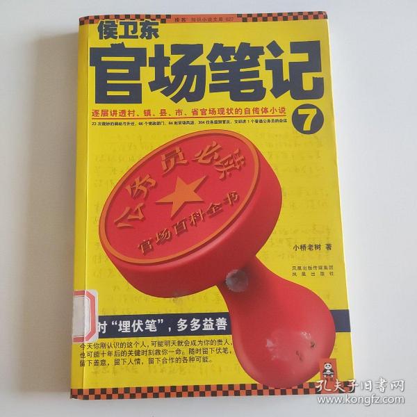 侯卫东官场笔记7：逐层讲透村、镇、县、市、省官场现状的自传体小说