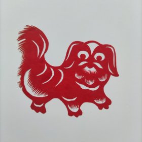 手工剪纸 十二生肖狗 鼠 猴