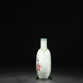 旧藏 清代 雍正珐琅彩人物大扁瓶