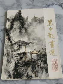 黑白龙画选毛笔签名本，16页完整