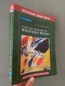 现货 Concise History of Western Music 英文原版  西方音乐史 简明西方音乐史 西方音乐简史  Barbara Russano Hanning