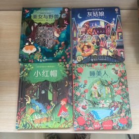 世界经典童话纸雕图画书:小红帽、睡美人、灰姑娘、美女与野曾（4本合售）