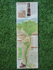 National Geographic国家地理杂志地图系列之1995年1月 Egypt's Nile Valley 尼罗河谷地图