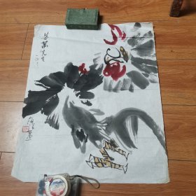 吴海浪画鸡