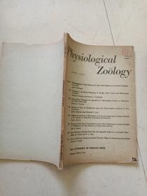 Physiological zoology(生理动物学)童第周盖章旧藏本 外文签赠童第周