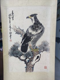 苏伯群国画回流精品开三 青岛大家回流原裱立轴精品