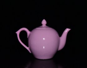 清代雍正粉釉茶具一套