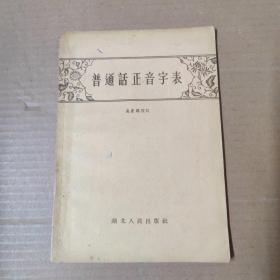 普通话正音字表 1956年一版一印