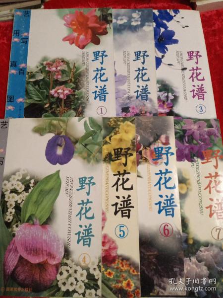 艺用写真百图丛书：野花谱（1－7）共7册合售