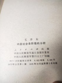 毛泽东,中国社会各阶级的分析