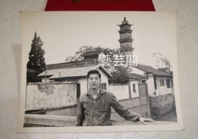 约1970年前后上海嘉定方塔老照片，尺寸11.5-8.5㎝
