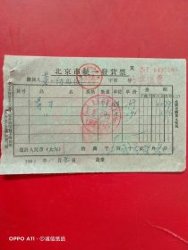 1964年11月4日，剪刀，北京市宣武区大栅栏第二百货商场，北京市统一发货票（生日票据，五金机电类）。（65-8）