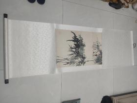 武当太和门宗师，李松如先生绘画作品（金陵风雨）一幅。