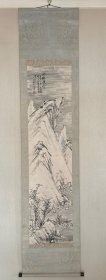 著名画僧 大雅堂定亮 雪景山水《溪桥晓雪图》