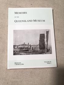 MEMOIRS OF THE QUEENSLAND MUSEUM[昆士兰博物馆回忆录]VOLUME 34 PART2