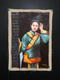 油画73【陈逸飞】人物，手绘油画，104*74cm左右

实物拍摄，一物一图