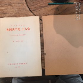 （复印报刊资料）各国共产党、工人党 1981年1-6期，1984年1-12期