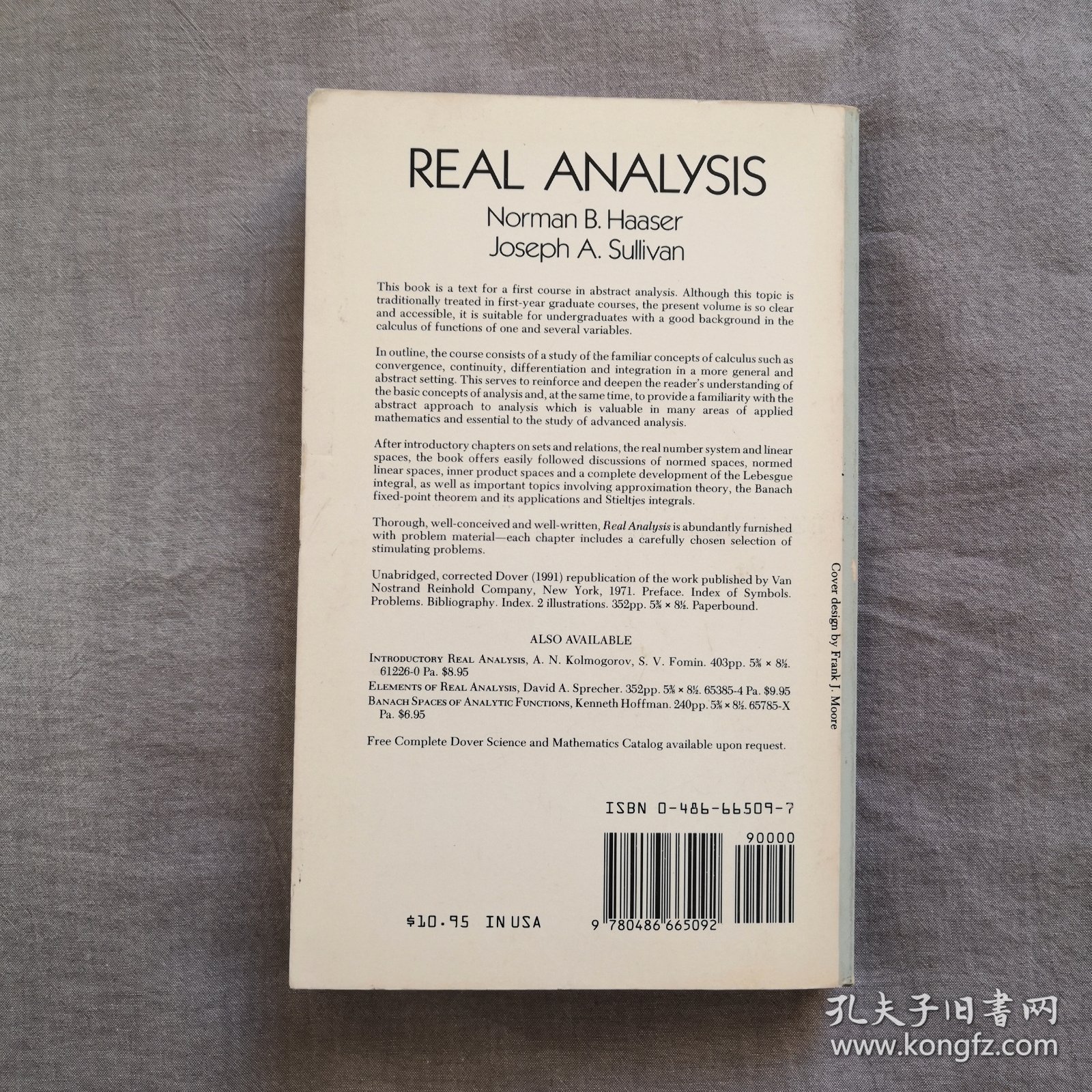 Real Analysis (Dover Books on Mathematics) 英文原版