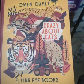 英文原版 Owen Davey 动物科普绘本系列：猫科动物 精装 Crazy about Cats (About Animals)