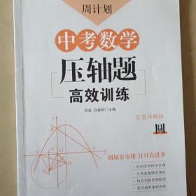 周计划：中考数学压轴题高效训练（圆）中考真题再现，附答案详解，学霸养成打卡表。家zr