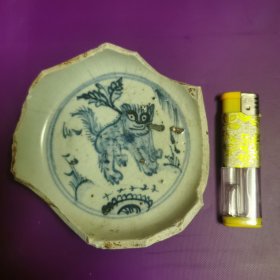古瓷片·老虎图