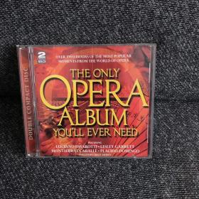【正版光盘】【THE ONLY OPERA ALBUM YOU'LL EVER NEED 】 2碟装 cd