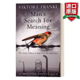 英文原版 Man's Search For Meaning 活出生命的意义 维克多·弗兰克尔 英文版 进口英语原版书籍