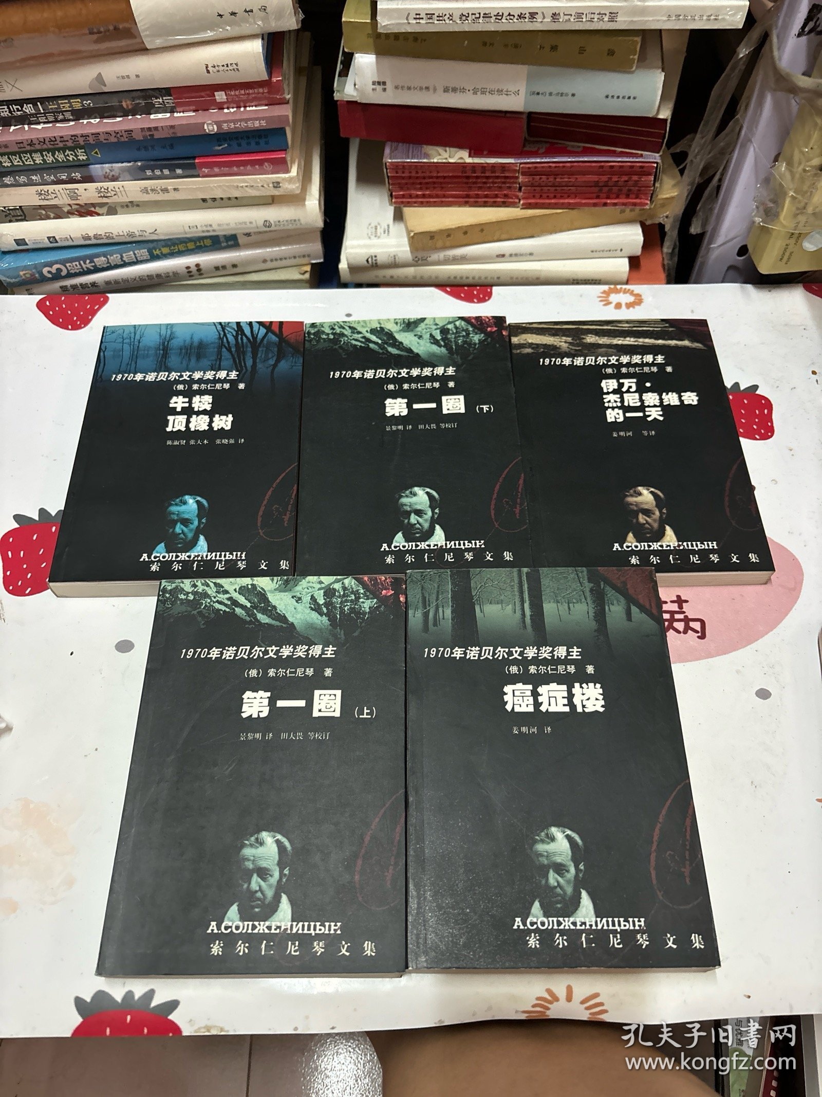 索尔仁尼琴文集：牛犊顶橡树、第一圈（上下）、伊万杰尼索维奇的一天、癌症楼（全5册）