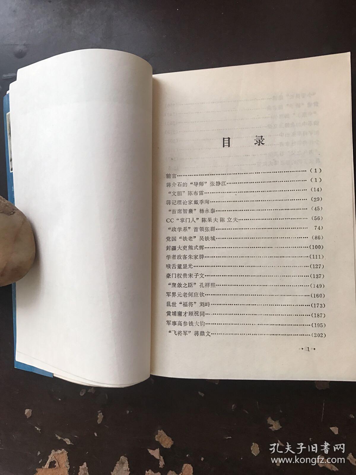 蒋介石的文臣武将