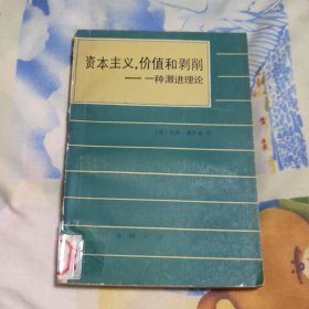 资本主义，价值和剥削 一种激进理论 馆藏书(A区)